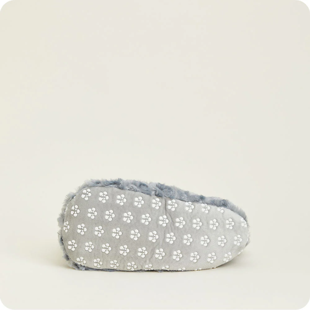 Curly Gray Slippers Warmies® - Image 6