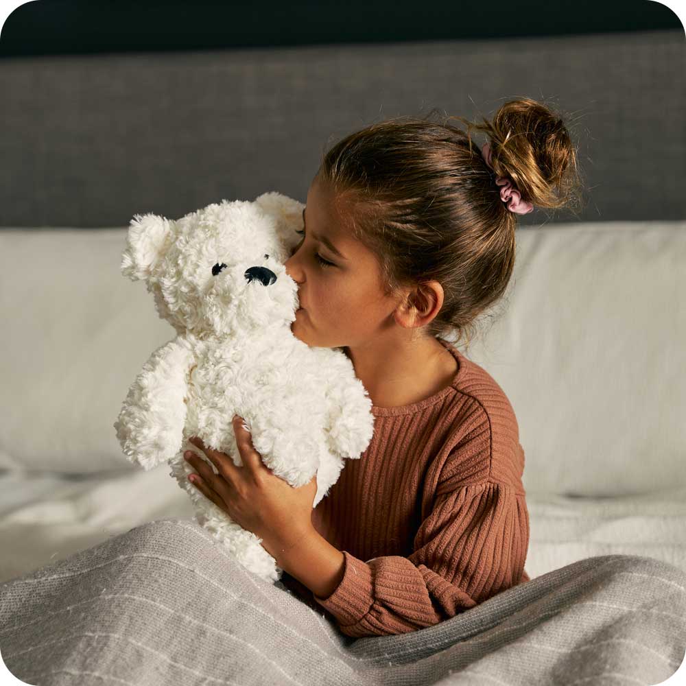 Cream Curly Bear Warmies - Image 2
