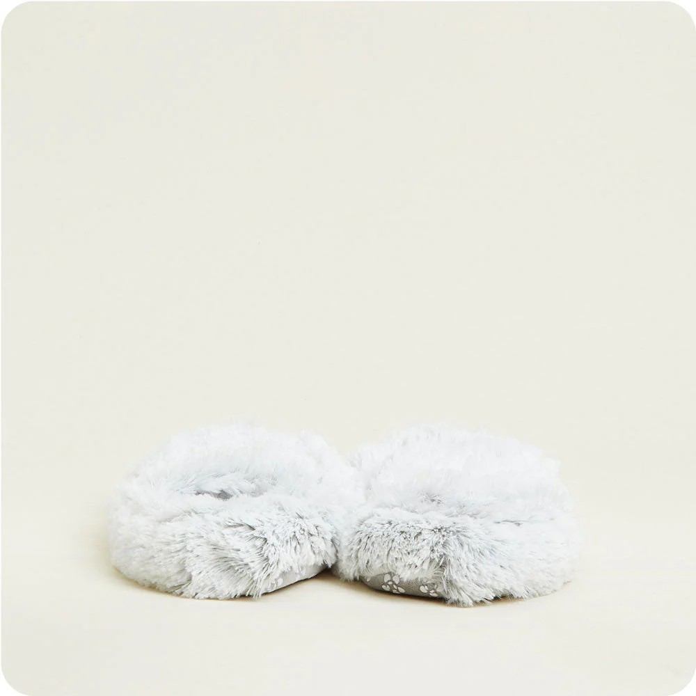 Marshmallow Gray Slippers Warmies® - Image 6